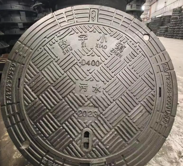 毛阳镇球墨铸铁防沉降井盖展示